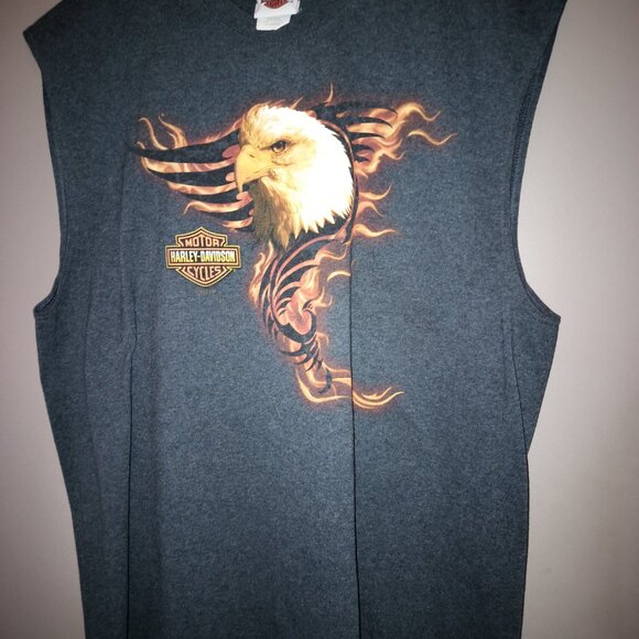 Mens dark gray southern thunder hd sleeveless shirt - Picture 2 of 2